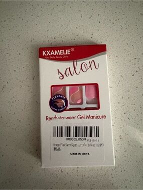 KXAMELIE Salon Ready-to-Wear Gel Manicure - Pink & White Nail Tips